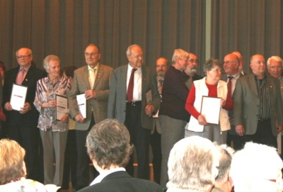 Chorverbandstag Ehrung Rudi Baitinger und Otto Härdter